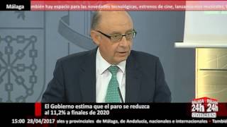 El Gobierno estima que el paro se reduzca al 112 a finales de 2020  Málaga 24h TV [upl. by Louth281]