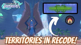 NEW TERRITORY FUNCTION in RECODE  Creatures of Sonaria [upl. by Einattirb772]