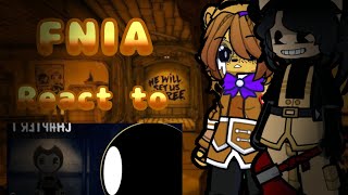 FNIA React to Sitckman vs Bendy and the Dark Revival FNIA x Gacha part two [upl. by Valerio]