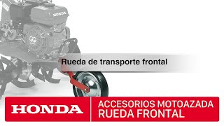 Accesorios para motoazadas Honda  Rueda transporte frontal [upl. by Hole]