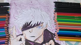 speed drawing gojo  jujutsu kaisen [upl. by Towland]