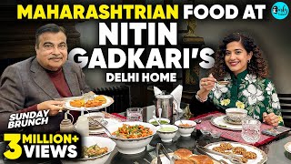 Sunday Brunch With Nitin Gadkari amp Kamiya Jani Over Vadapav amp Chinese Food  EP 123  Curly Tales [upl. by Slosberg544]