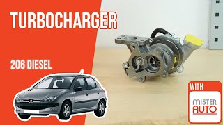 How to replace the Turbocharger Peugeot 206 14 HDI 🚗 [upl. by Favrot]