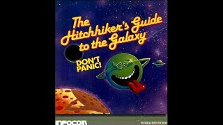 The Hitchhikers Guide to the Galaxy walkthrough Apple II  Infocom with FRESJP subtitles [upl. by Amalle]