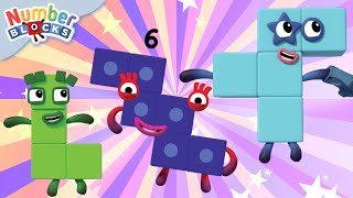 Christmas Stampolines  Learn to Count  Numbers Cartoon For Kids 123  Numberblocks [upl. by Hennebery633]