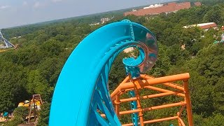 Tempesto AWESOME Roller Coaster at Busch Gardens Williamsburg Front Seat Onride POV [upl. by Zelazny224]