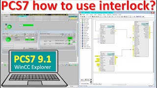 PCS7 V91 how to use interlock CFC library for basic tutorial [upl. by Drape]