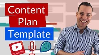 Content Marketing Plan Template For YouTube Blog amp Podcast [upl. by Eizus816]