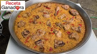 Arroz con conejo en paella  Receta ganadora [upl. by Ailuj]