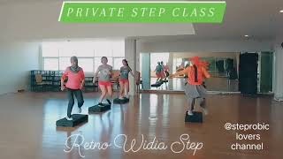 STEP AEROBICS FORMATION CARDIO STEP CLASS [upl. by Eidnyl112]