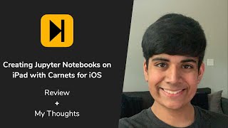 Working with Jupyter Notebooks on iPad using Carnets for iOS  iOS App Review [upl. by Yelsiap]