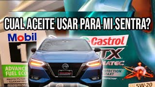 Cual es el mejor aceite para mi 20222023 NISSAN SENTRA  Cual usare yo 🚙 [upl. by Aicele]