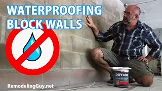 Waterproofing Block Walls with Drylok Extreme [upl. by Lienaj]