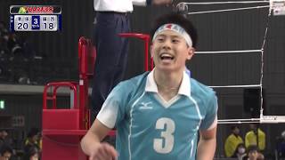 【フジテレビ公式】春の高校バレー2019男子準決勝・鎮西熊本vs清風大阪＜準決勝ダイジェスト＞ [upl. by Jewel542]