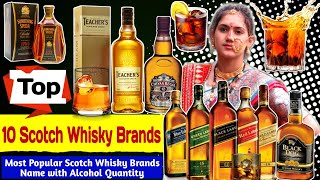 Scotch Whisky Brands Name List Best Scotch Whiskey Most Popular Scotch Whisky in India [upl. by Lyram]