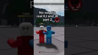 ITS REAL KJ AND JK 🙏💀 p2 roblox thestrongestbattlegrounds kj jk врек saitamabattlegrounds [upl. by Georgina]