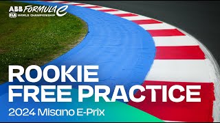 2024 Misano EPrix Round 6  Rookie Free Practice [upl. by Cilegna]