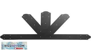 VEVOR Gable Plate Black PowderCoated Truss Connector Plates 612 Pitch Gable Bracket Review [upl. by Doelling188]