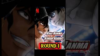 Baki vs Omha Tokita Round 1  Baki Hanma vs Kengan Ashura shorts [upl. by Nohsreg]