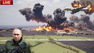 TODAY Russian Military Air Base in Lipetsk Destroyed by Ukrainian F16 Fighter Jets [upl. by Ahcmis]