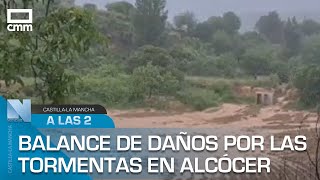 Balance de los daños ocasionados por las tormentas en Alcócer [upl. by Gebler]