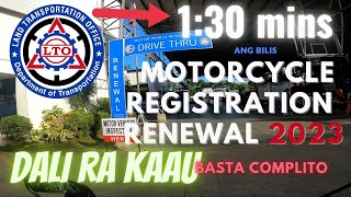 Motorcycle registration renewal 2023 LTO DAVAO [upl. by Fisch]