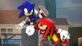 SFM Sonic VS Knuckles  Sonic Animation SFM Animation  6K Subscriber Special ✔ [upl. by Kendricks]