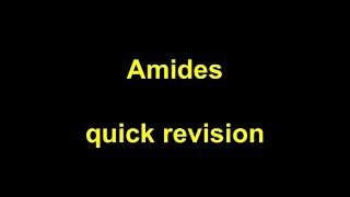 Quick Revision  Amides [upl. by Divd]