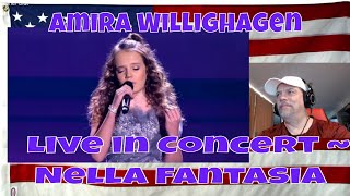 Amira Willighagen  Live in Concert  Nella Fantasia  REACTION  Unreal  definitely the better one [upl. by Kingston]