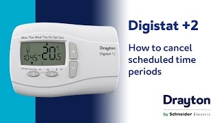 How to cancel scheduled time periods on a Drayton Digistat 2 [upl. by Pelson]