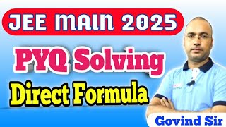 JEE MAIN 2025 Score 99 percentile in Maths PYQ Solving Tricks In Maths By Govind Sir [upl. by Gloriane]