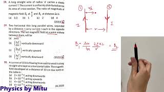 Previous Year Questions Magnetic Effects of Current class 12  Magnetic effects of Current pyq [upl. by Muhan]