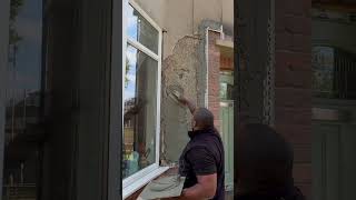 Render repair krend plasterer construction diy [upl. by Clyde]