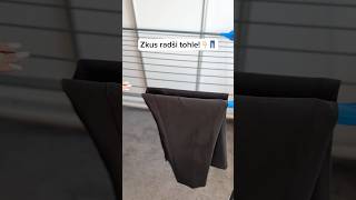 Až budeš příště věšet kalhoty na sušák tak zkus tuhle vychytávku😎lifehacks laundry viralvideo [upl. by Gnilyam]