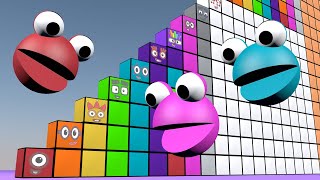 Numberblocks Puzzle Step Squad 1 to 100 BIGGEST Standing Tall Learn to Count Numberblocks Numbers [upl. by Anikahs]