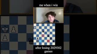 To win after 2029032 losses chess trend chessgame niemann cheating reel shorts funny [upl. by Kirbee]