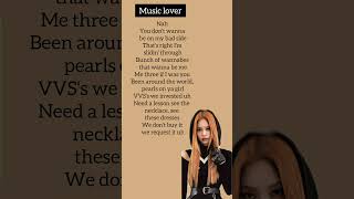 Blackpink–Shut down rap part lyrics blackpink jennie lisa shutdown lyrics [upl. by Ynottirb]