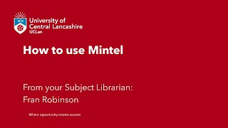 How to use Mintel [upl. by Mcquillin]