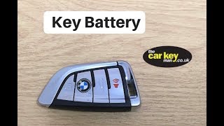 BMW Key Battery X5 2016 HOW TO change [upl. by Hardden385]