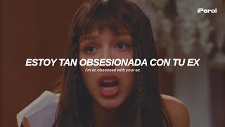 Olivia Rodrigo  obsessed Español  Lyrics  video musical [upl. by Ojeillib]