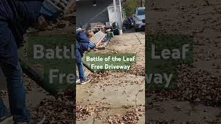 Fall means Leaves and LOTS of them yardwork kidshelping fall leafblower [upl. by Kiona250]