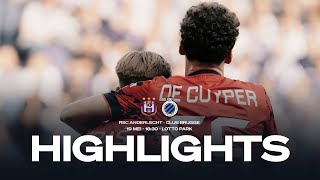 RSC ANDERLECHT  CLUB BRUGGE  HIGHLIGHTS  20232024 [upl. by Enirok]