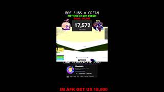 BLOX FRUITS CHALLENGE 1 SUB  1 MYTHIC  Blox Fruits But my Fruits are ALIVE [upl. by Bruell]