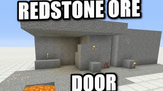 Minecraft PS4  SECRET REDSTONE ORE DOOR  How To  Tutorial  PS3  XBOX  WII [upl. by Naehgem]