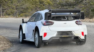 Test Rallye MonteCarlo 2024  Adrien Fourmaux  Alexandre Coria  Ford Puma Rally1 Hybrid HD [upl. by Kleon]