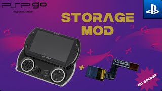 Add Extra Storage to your PSP Go WITHOUT soldering  PSPGO microSD card mod [upl. by Tahpos]