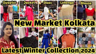 New Market Latest Winter Collection 2024  Esplanade Winter Shopping  New Market Kolkata [upl. by Rehpinej822]