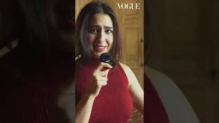 Sara Ali Khan reveals what she would do if she wasnt famous  Vogue India [upl. by Julianne503]