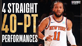 Jalen Brunson Is The FIRST PLAYER EVER With 40 PTS amp 5 AST In 4 Straight Playoff Games [upl. by Sharona]