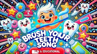 Brush Brush Brush Your Teeth song  Fun Song for Kids kidszonelearnwithfun615 [upl. by Georgianne524]